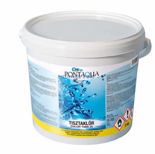 Pontaqua Tisztaklór 20 gr tabletta 3kg / vödör